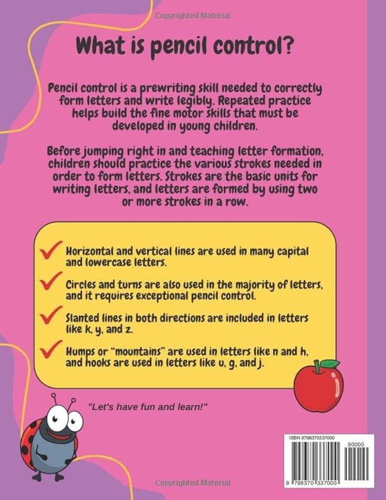 Amazon.co.jp: Pencil Control Workbook for kids ages 3-5: develop 