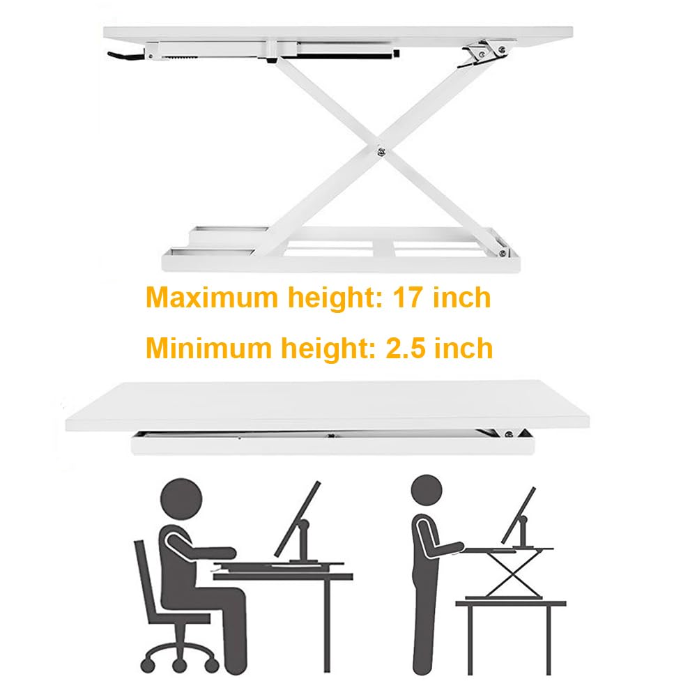 28 Inch Computer Stand Snapklik.com : Seeutek Desk Stand Up Desks Height Adjustable 28 Inch ...
