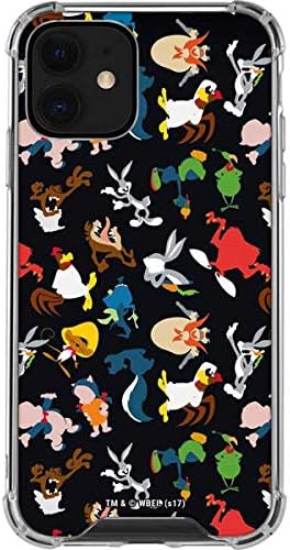 Skinit Clear Phone Case Compatible with iPhone 12 Mini - Officially Licensed Looney Tunes Identity Pattern Design