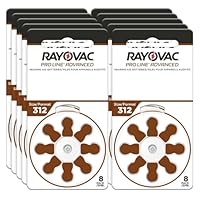 RAYOVAC® ProLine Size 312 Hearing Aid Batteries (80 Batteries)