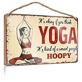 Photo Gallery targa in legno per esterni con scritta "yoga: smart people s hoop!", poster da appendere in legno per la stanza dei ragazzi (20 x 30 cm) Photo Gallery targa in legno per esterni con scritta "yoga: smart people s hoop!", poster da appendere in legno per la stanza dei ragazzi (20 x 30 cm)