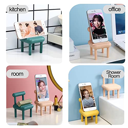 Nkbkxxe 5 Pack Cute Mini Chair Phone Stand Holder, Desktop Universal Candy Color Mobile Phone Holder, Compatible With All Ios And Android Smartphones #TOP5