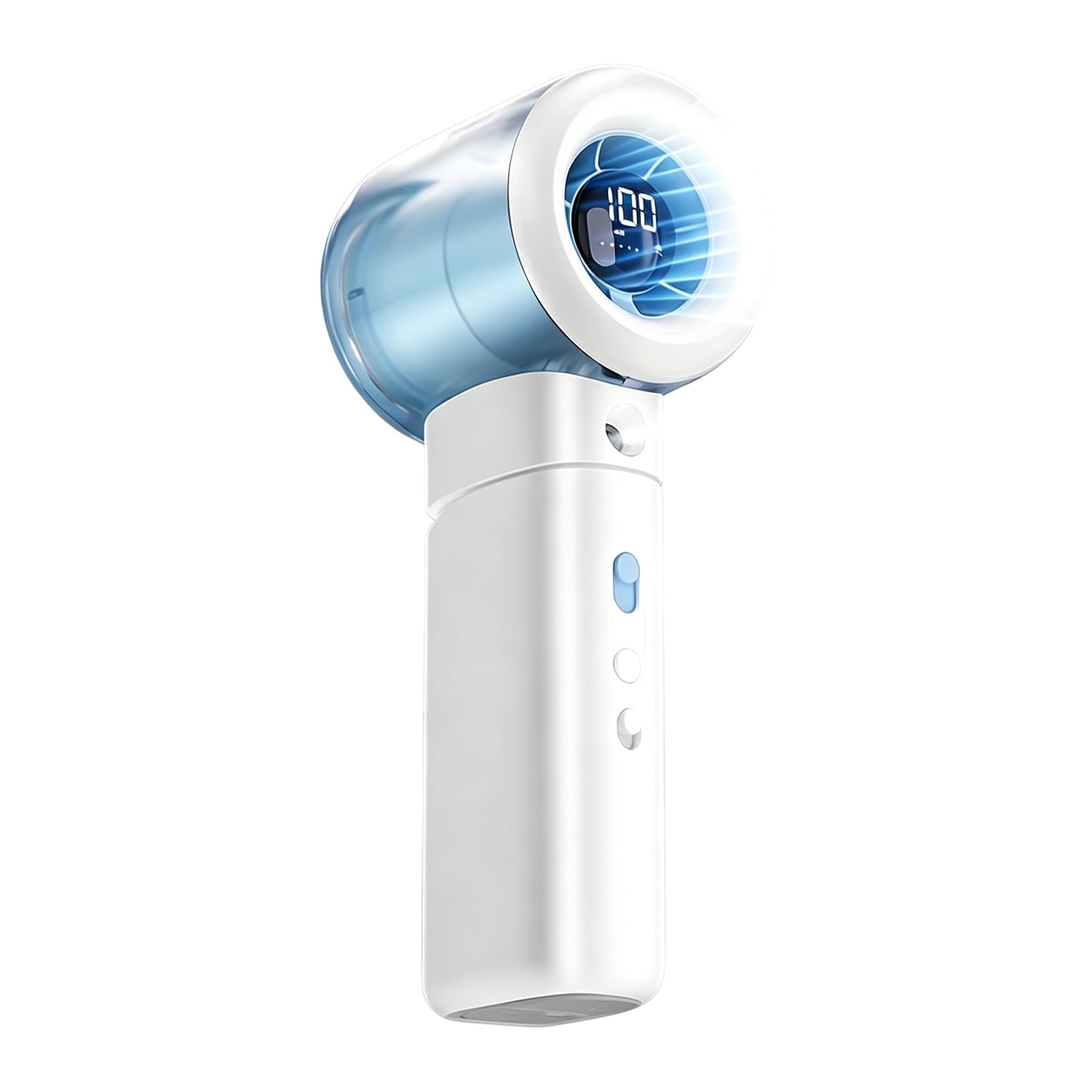 Mekalero White Ergonomic Water Dispensing Fan With Abs Housing And 6.5 Inch Design For Amusement Parks Lightweight Abs Fan