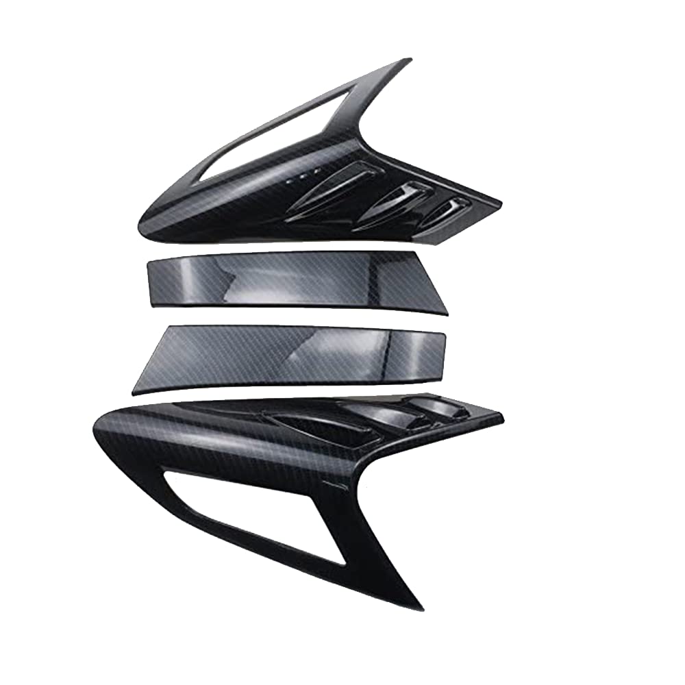 HIGH FLYING pour CHR 2016-2019 Noir Arrière Feu Lampe d'éclairage Cadre Décorative Couvercle Accessoires Auto 4 pièces