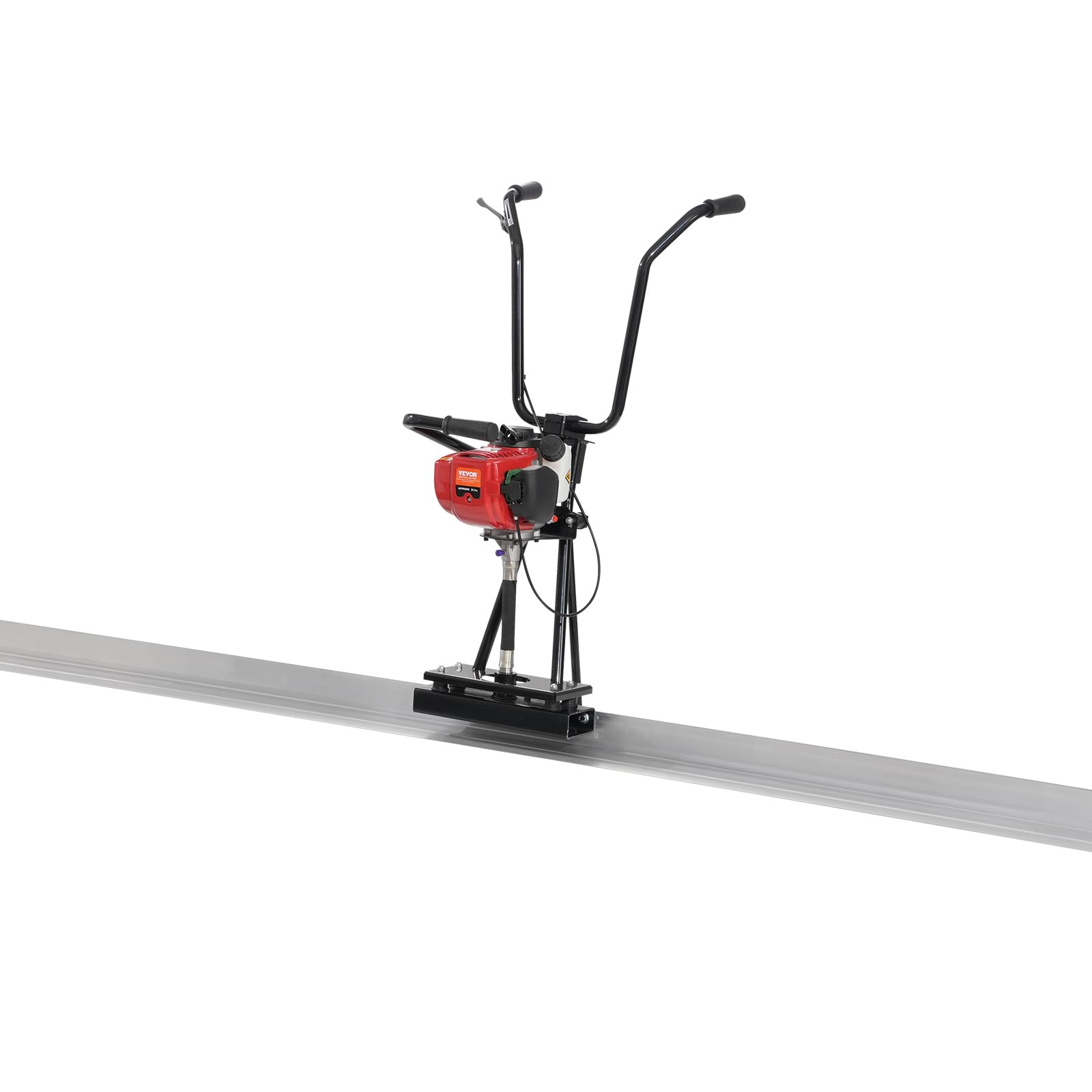 VEVOR Chape électrique pour béton à gaz 3370 mm kit flotteur barre aluminium 6500 tr/min finition ciment 4 temps poignées réglables