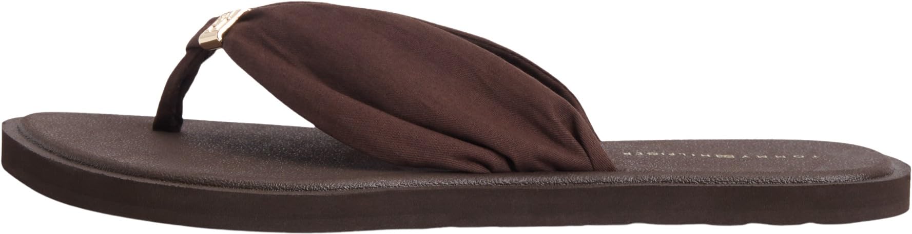 Tommy Hilfiger Women Th Scandi Soft Summer Sandal FW0FW09421 Flip Flops, BROWN, 6.5
