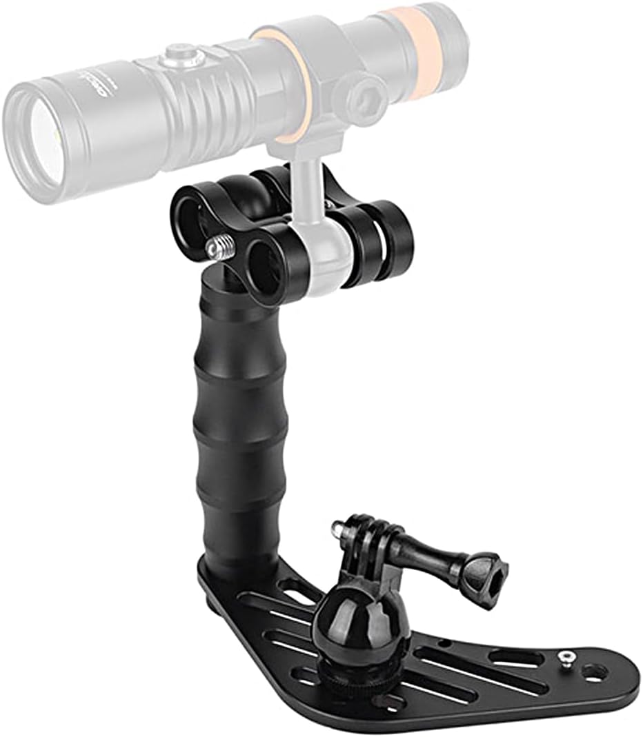 H02 Underwater Camera Tray Kit for gopro, Universal Waterproof Camera housing Handheld Grip Video Stabilizer Holder, for Underwater Photography