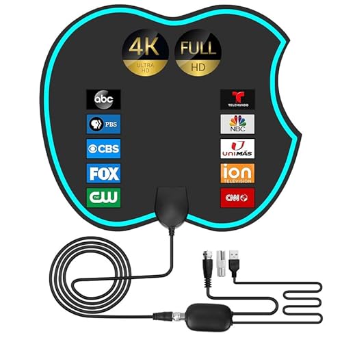 Amplified HD Digital TV Antenna - Support 4K 1080p and All Older TV