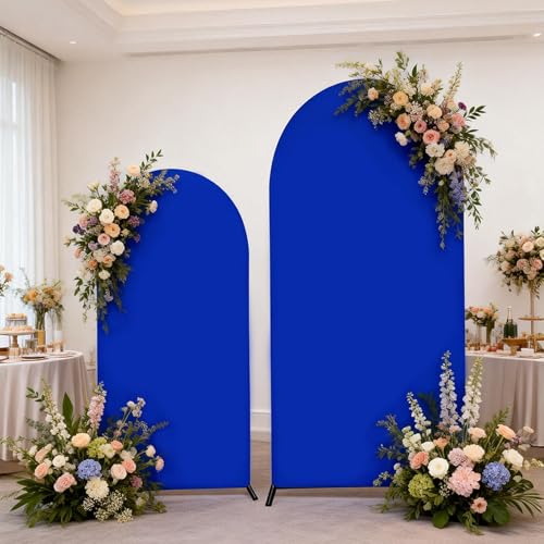 6FT+7.2FT Royal Blue Arch Backdrop Cover Arch Covers Stretchy Backdrop - image 4
