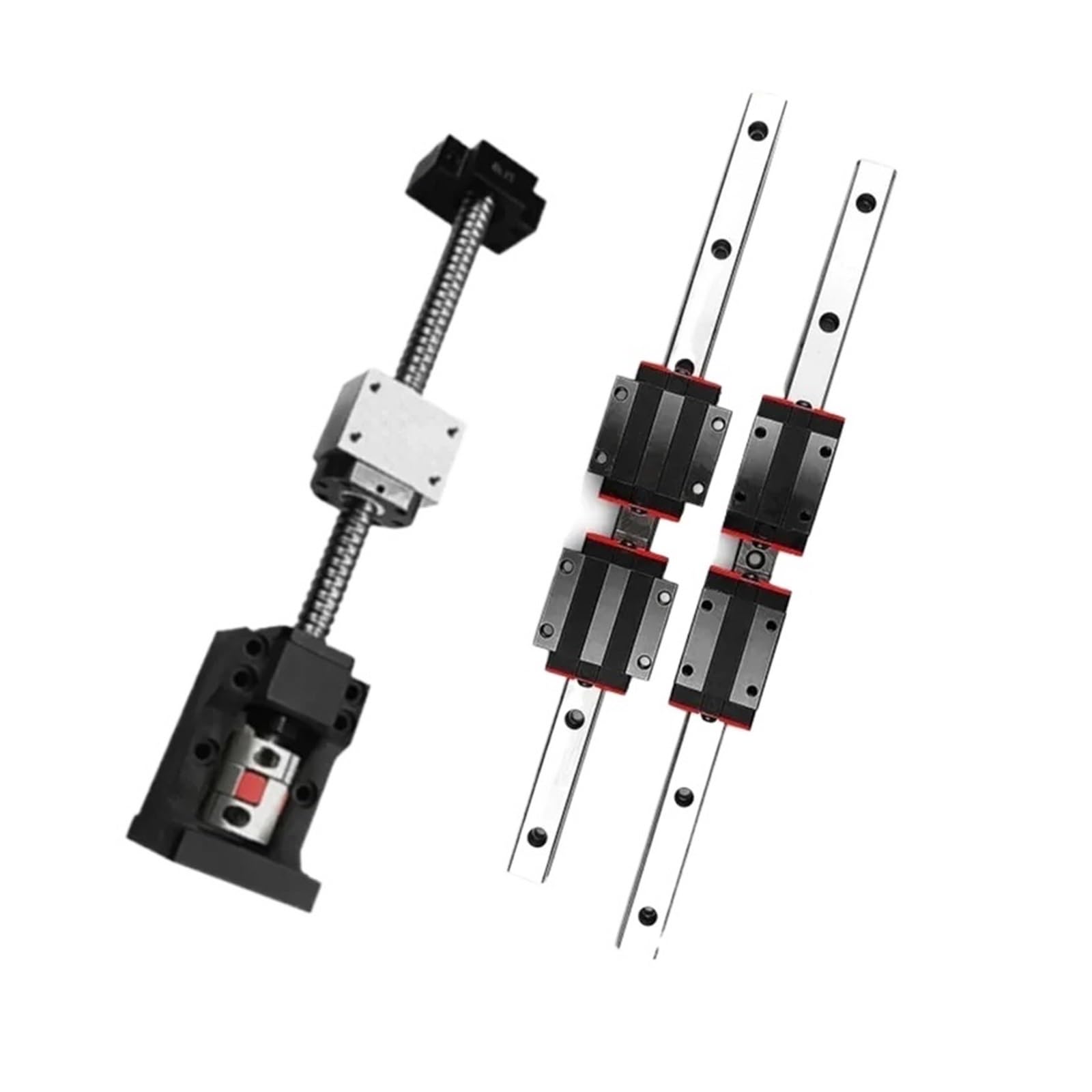 Linear Rail, Linear Sliding Gide 2pcs HGR25 Linear Guide + 150mm-1000mm Ball Screw SFU2010 + HM15-86 for Nema34 Motor Seat + 4pcs HGW25CC Slider + Coupling + BF15 End Support(950mm)
