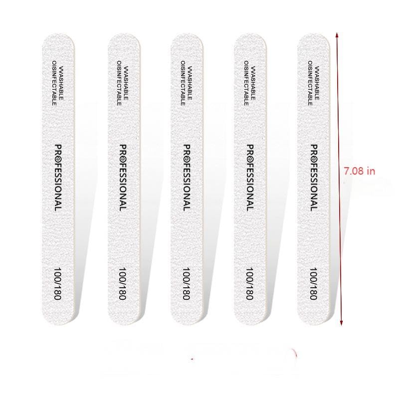 10 PCS Nail File and Buffer Set - Professional 7-Sided Manicure Tools Kit with 100 180 Grit Portable — view 6
