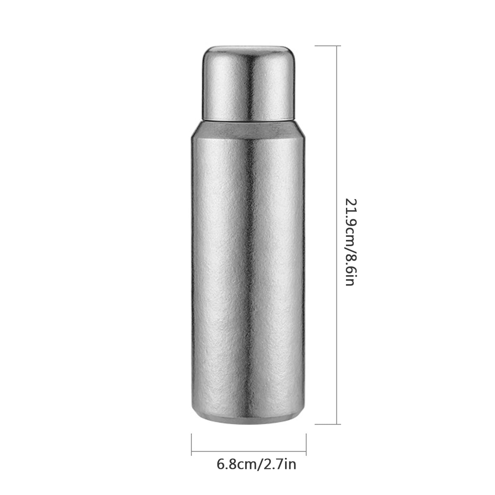 Botella de Agua Pure Ti de 500 Ml, Termo Aislado a Prueba de Fugas, Botella de Infusor de té Al Vacío de Doble Pared con Tapa Magnetizada, de Agua Ligera y Reutilizable para Viajes (Color