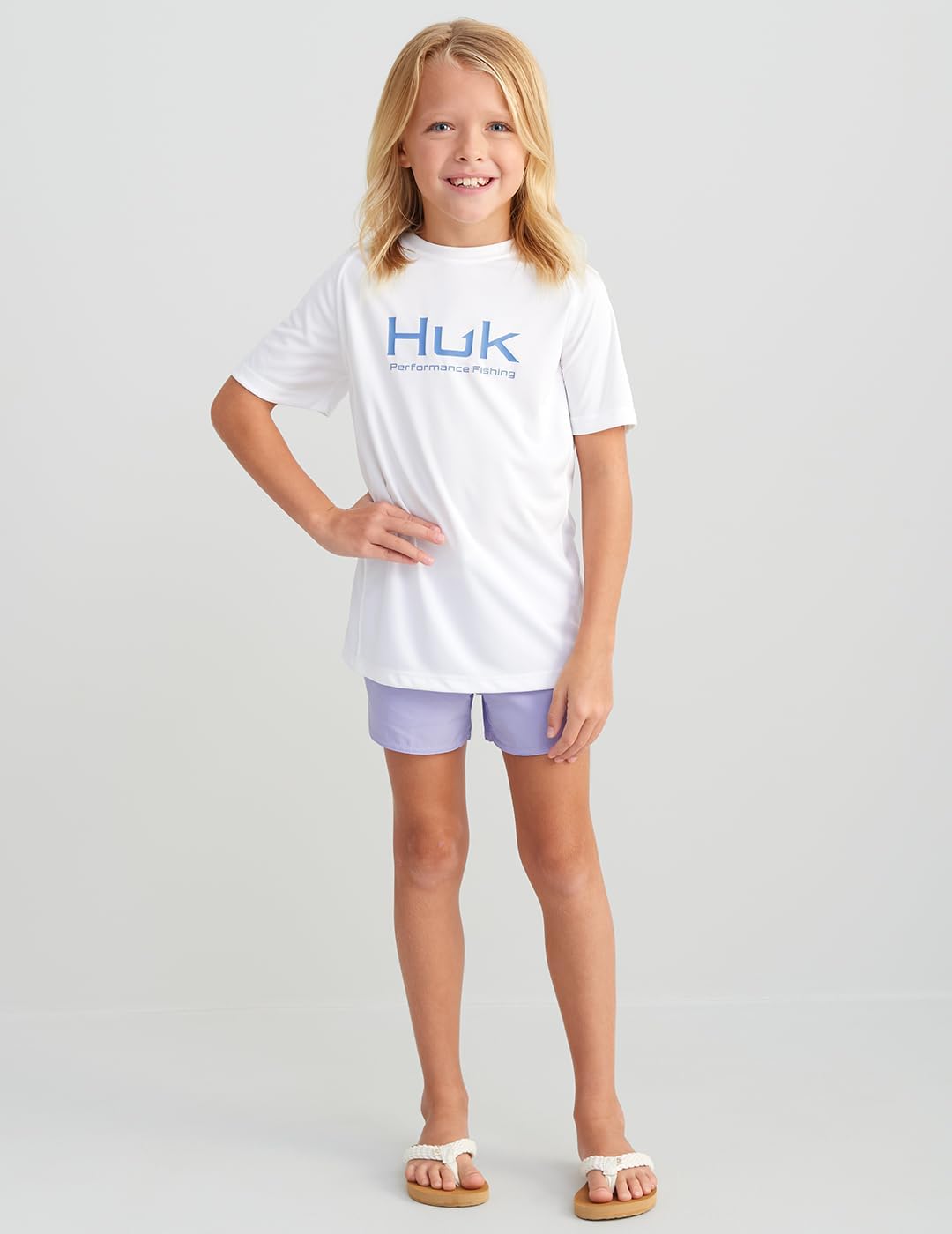 HUK - Kid's Pursuit Solid Short Sleeve Shirt, Fishing Shirt for Kids