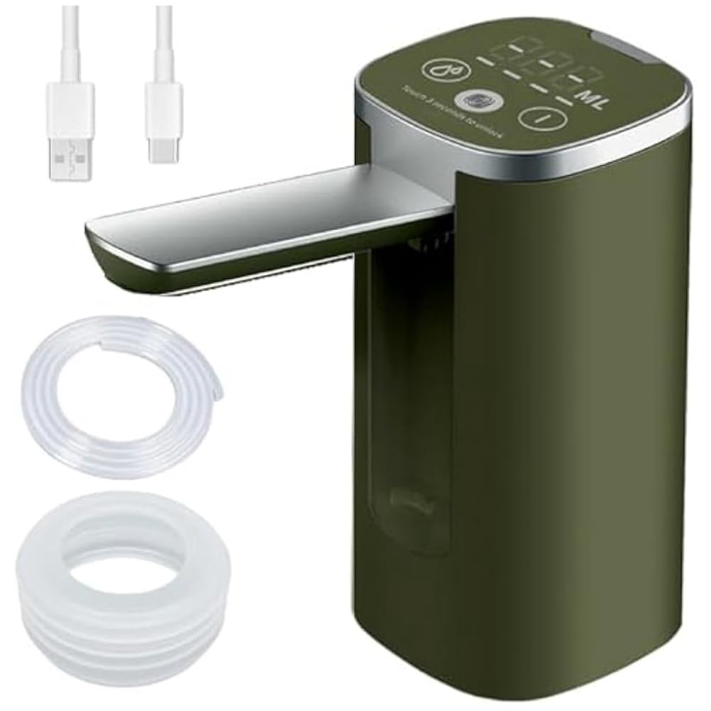 IJSDNVJNDX Electric Water Dispenser Foldable Pump-Rechargeable Water Jug Dispenser Quiet Automatic for 5 Gallon Bottles