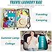 Isink Laundry Bag,2 Pack Travel Laundry Bags for Dirty Clothes,Large Laundry Bags for Camping & Traveling,Dirty Clothes Travel Bag,24