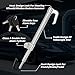 DUKVI Anti-Theft Steering Wheel & Brake Pedal Lock with Retractable Double Hook, 3 Double Row Atom Keys, Car Security Lock for Truck SUV Van, Emergency Window Breaker, Max Length 33.5