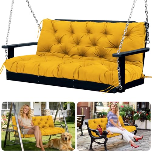 SXBFHGH Porch Swing Cushions 2 Seater Replacement Thicken 5