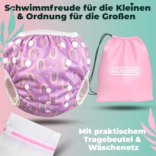 KIDVERSE Schwimmwindel Baby 0-3 Jahre - Schwimmwindeln wiederverwendbar – Ansicht 3