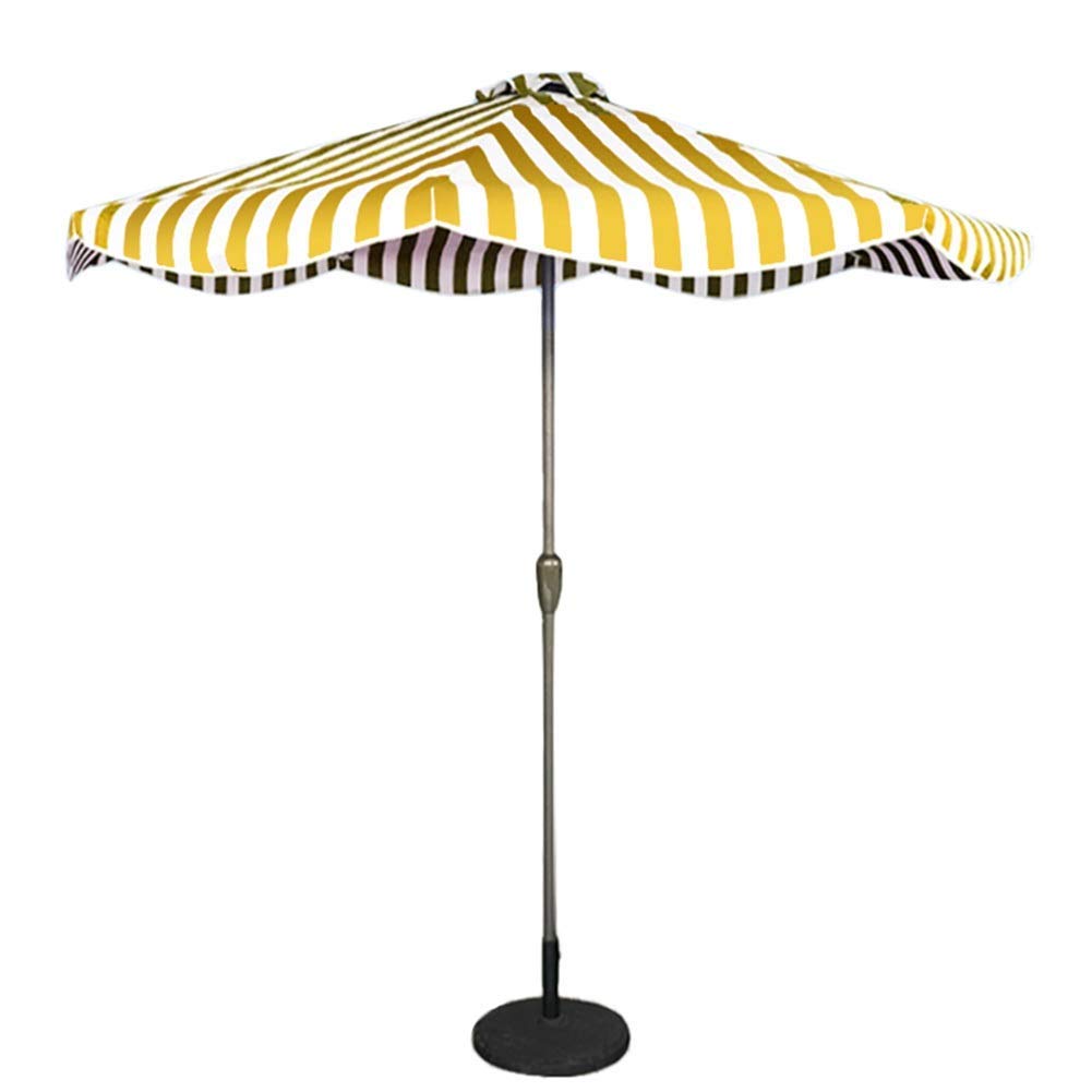 GLETSF Parasols Garden Parasol Round Patio Outdoor Table Umbrella, For Family Beach Barbecue Bar,Green Parasols (White 2.5X2.7M),White-2.5X2.7M