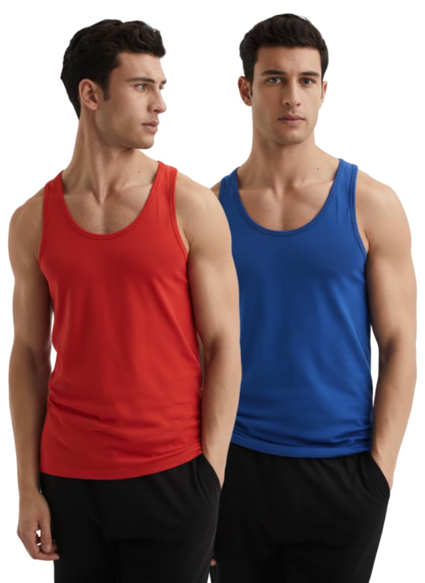 Breathable Cotton Vest for Men Sweat Absorbent Tank Top Undershirt Sando Baniyan Daily Inner Gym Workout Wear-picture-25