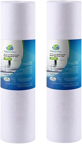 CFS Paquete de 2 cartuchos de filtro de agua para sedimentos compatibles con modelos GE FXUSC, GXWH01C, GXWH08C, elimina el mal sabor y olor,