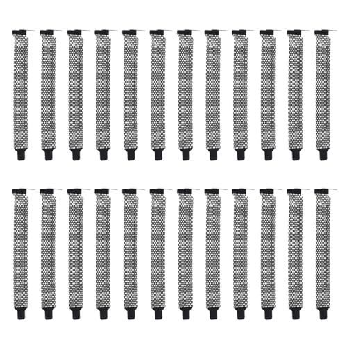 SECFOU Cubierta para Ranura Pci Ventilación Malla Metálica Negra, 20 Piezas, Bloque de Chasis para PC ATX y Matx, Filtro Antipolvo para Carcasa y Ventilador de Enfriamiento