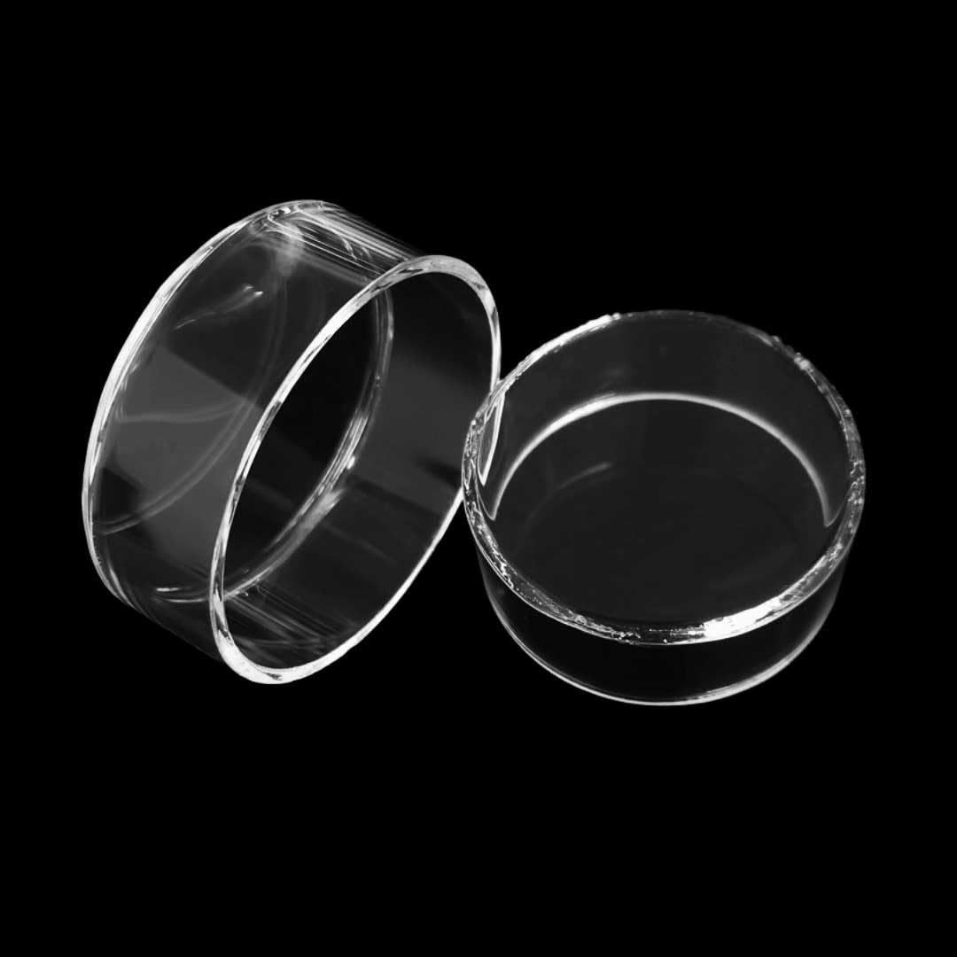 Quarzglas-Petrischalen mit Deckel – flacher Boden, hochtemperaturbeständig, 1 Stück, mehrere(100x3x20mm)