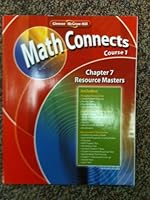 Glencoe McGraw-Hill Math Connects Course 1, Chapter 7 Resource Masters ISBN 9780078810251 0078810256 Book Cover