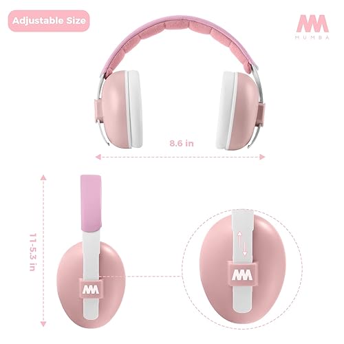Miniatura 6 de Mumba Auriculares con cancelación de ruido para bebés y niños pequeños, orejeras para bebés de 3 a 24 meses