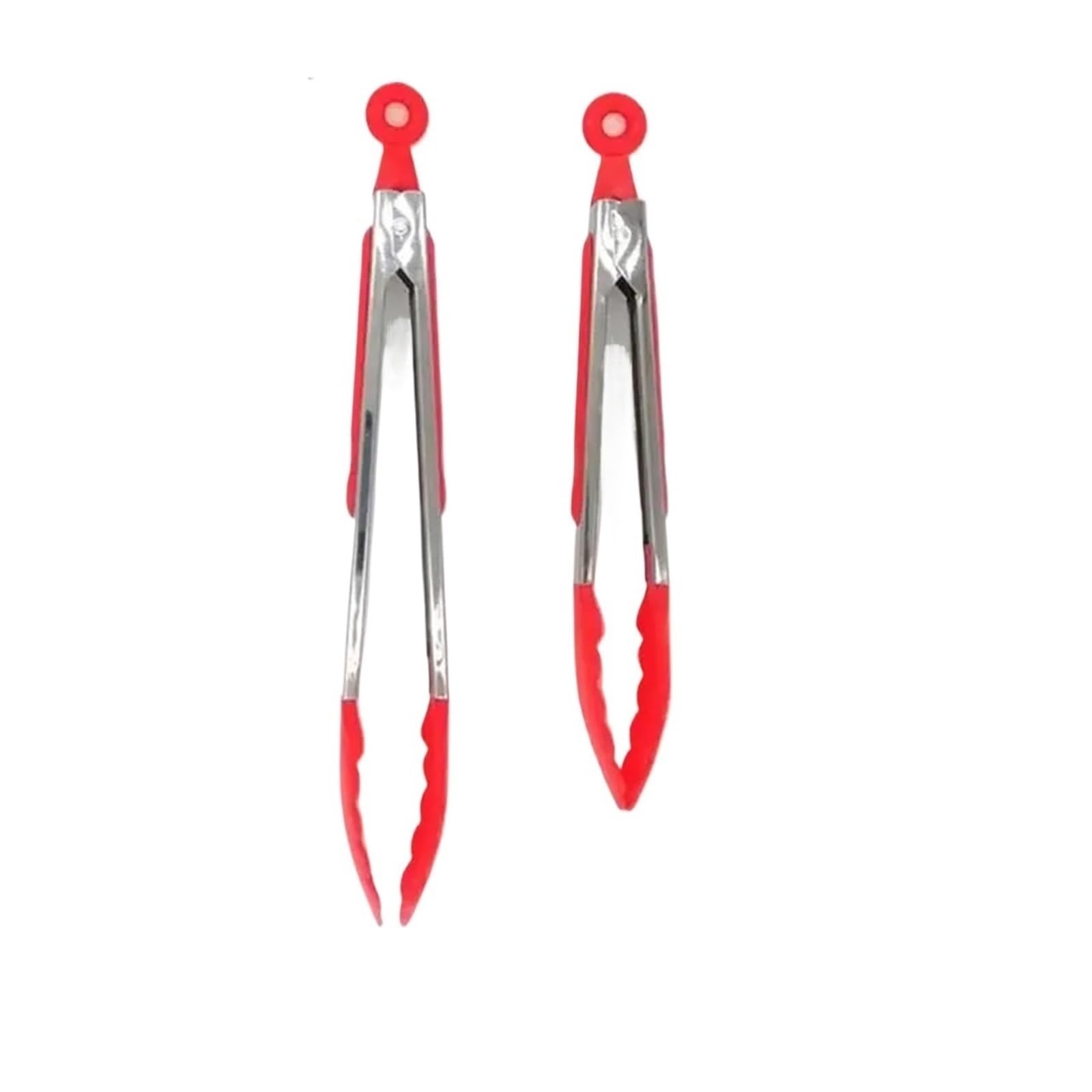 2 pz/set Pinze Da Cucina In Silicone In Acciaio Inox BARBECUE Clip di Insalata Cottura del Pane for Servire Alimenti Utensili Cibo