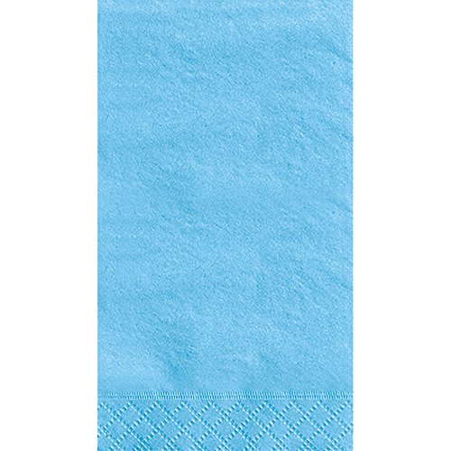 Image of Charming Lovely Powder Blue Guest Towels, 20-Pack - Durable & Ultra Absorbent - Perfect for Any Celebration