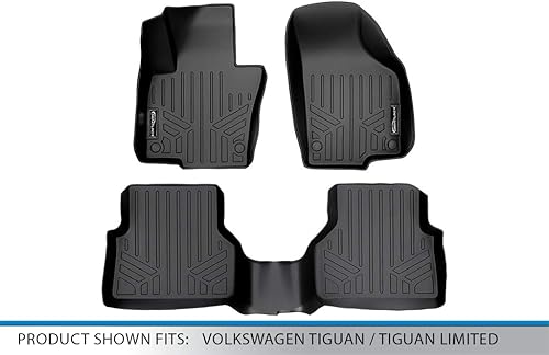 Miniatura 5 de MAXLINER - Juego de alfombrillas de 2 filas para Volkswagen Tiguan 2009-2017