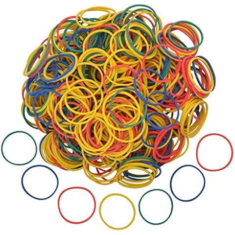Nydotd 1000pcs Colorful Rubber Bands Cover