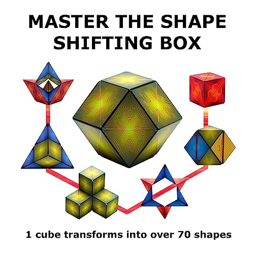 Image of Shashibo Shape Shifting Box - Award-Winning STEM Fidget Toy with Ultra Strong Magnets - Puzzle Cube Transforms Into 100+ Shapes, Perfect Sensory Gift for Kids, Teens, and Adults (Optical Illusion)