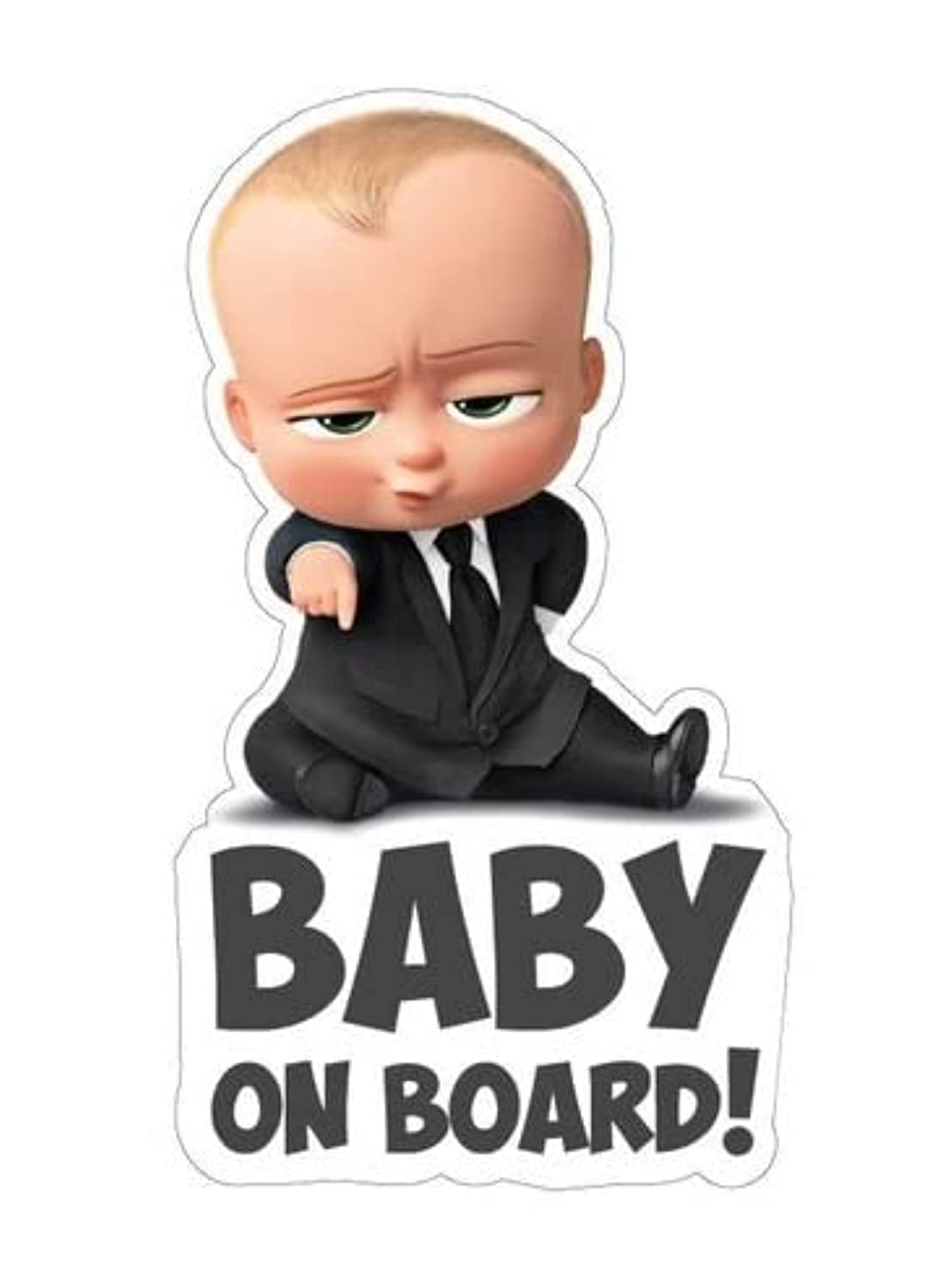 bpa Spoil Your Wall Boss Baby Bady On Board Sticker CutOut Decal for Cars