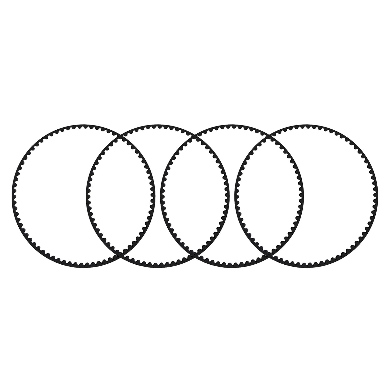 Tsophreniq 2 / 4Pcs Rubber Elastic Belt Vacuum Cleaners Transmission Belt Replacement for 3M210 Vacuum Cleaners Maintenance