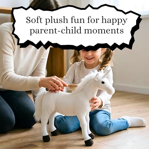 Image of Tickles Magical Unicorn Soft Stuffed Plush Animal Toy for Kids Boys & Girls Birthday Gift (Size: 53 cm, Color: White)