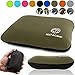 Produktbild Aufblasbares Camping-Reisekissen Ultraleicht - bestes kompaktes Rucksackreisekissen - tragbares Luftkissen für Rucksack, Camping, Wandern, Survival Schlafen, leicht, aufblasbares Kissen, Dark Geen