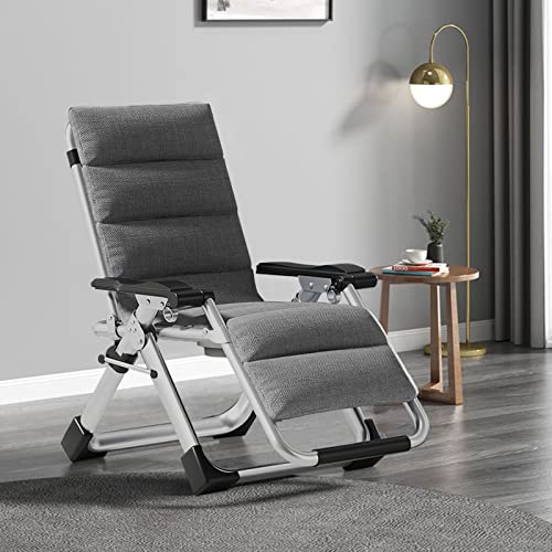 Barbella Zero Gravity Chair Reclining Lounge Chair Patio Chairs, Adjustable Lawn Recliner Folding Lounge Recliners With Removable Cushion, Headrest & Cup Holder, Reclining Chair For Indoor And Outdoor #TOP1