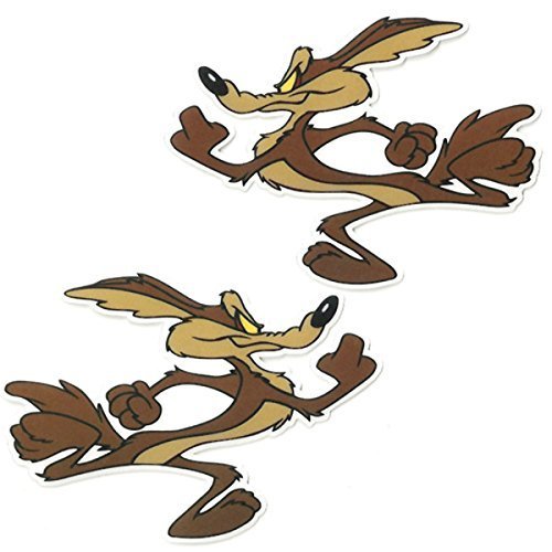 値下げ[激レア]　ロードランナー&ワイリーコヨーテセル画 Amazon.co.jp: ワイリー・コヨーテ 2枚組ステッカー 左右各1片 COYOTE