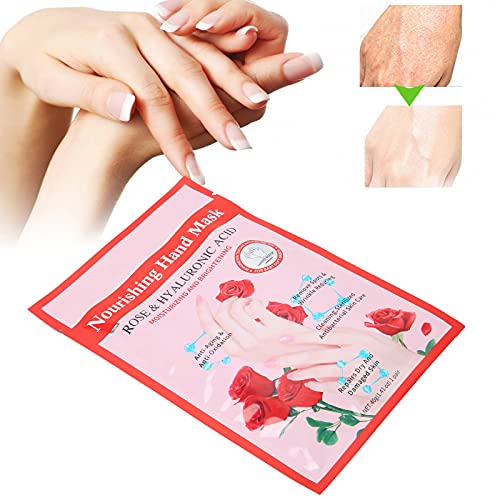 Rose Hand Peel Mask, Acessório Hidratante para as Mãos da Mulher Melhorando as Mãos, Spa de Mãos rep