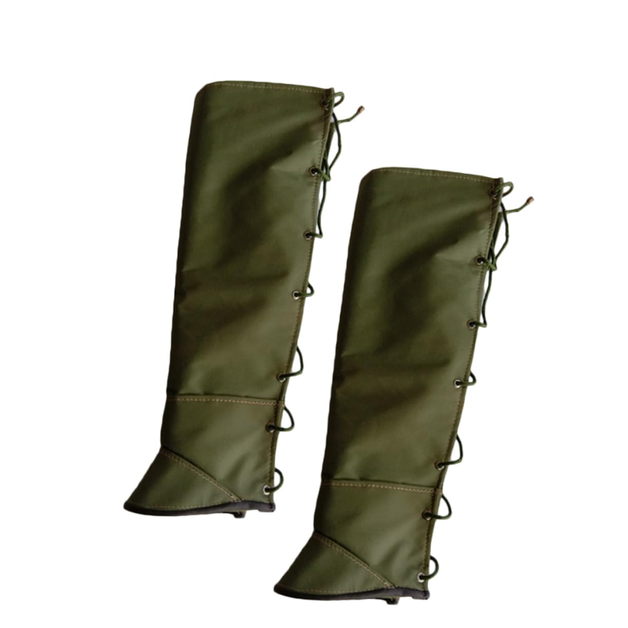Guêtres de Protection pour Jambes Jungle Anti-morsure en Toile Verte | Sangle, Résistantes à L’usure, pour Randonnée et Skateboard, Couvre-jambe Extérieur
