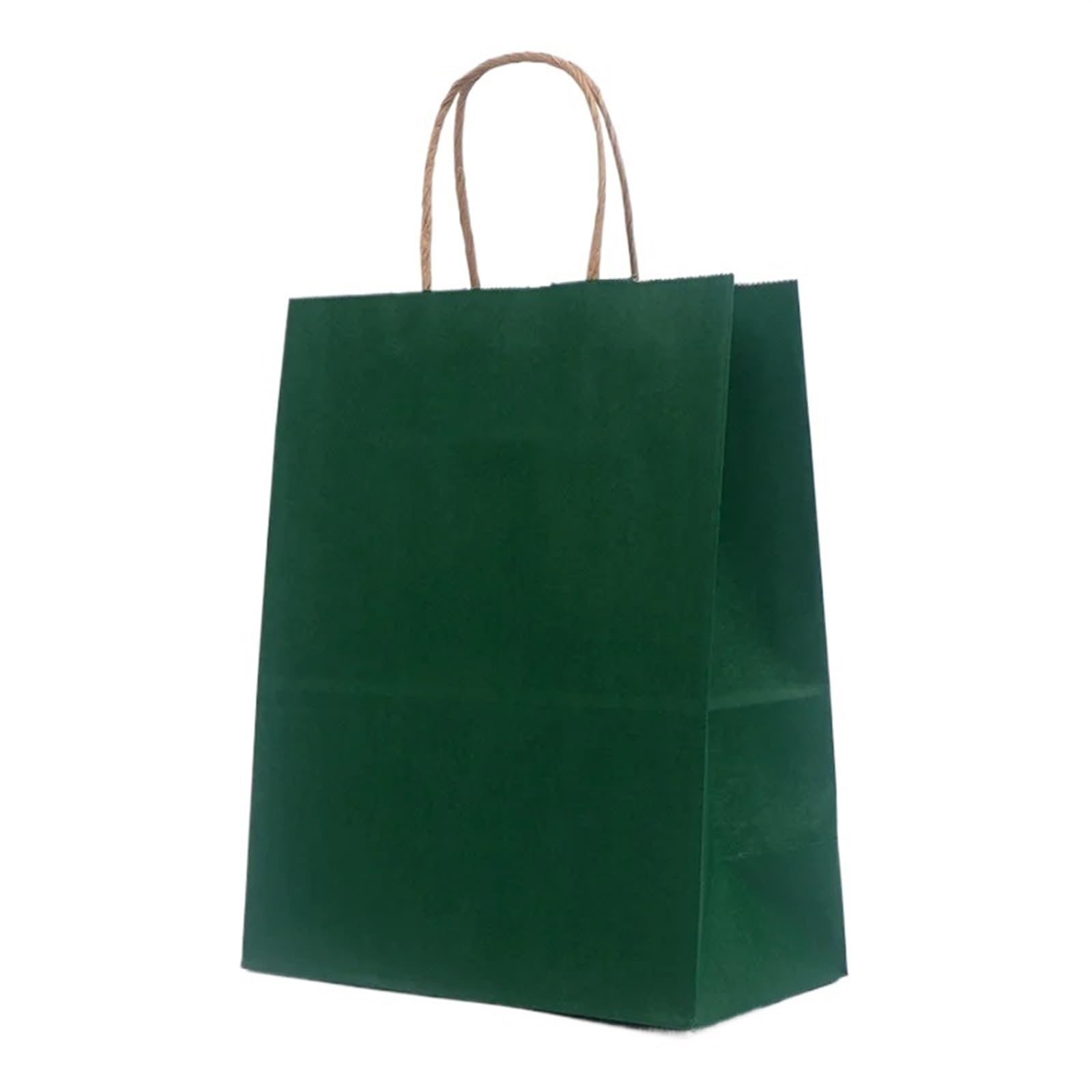 Bolsas Papel Kraft Bolsas de papel kraft marrón con asas pequeñas a granel for bolsas compras regalo for fiestas Navidad(Dark Green,26x12x31cm-10pcs)