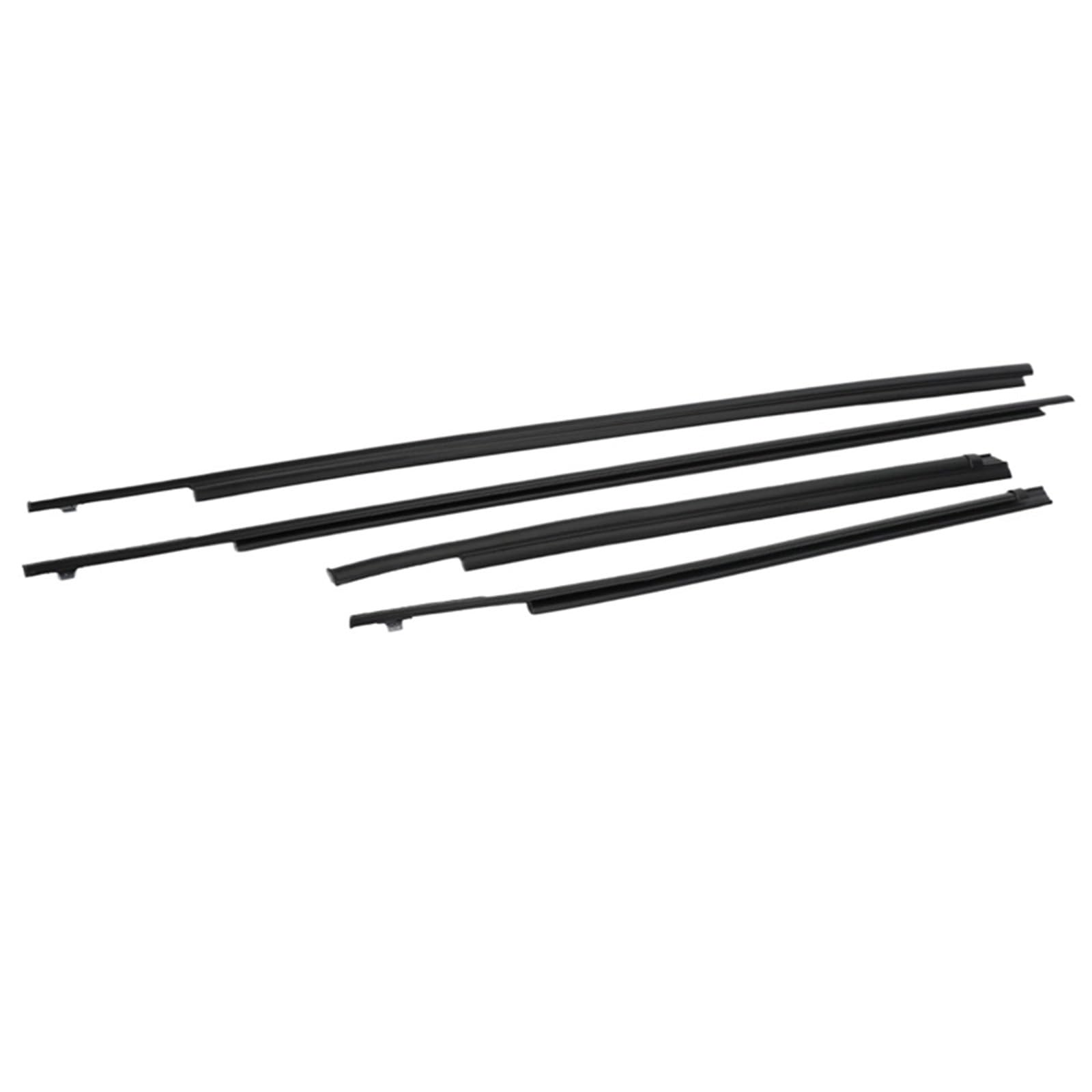 Glilar One Color Automotive Window Seals Compatible With Toyota For Tundra Double Cab 2007-2019 2020 Car Window Weatherstrip Seal Belt Moulding Trim 68160-0C020 68210-0C020
