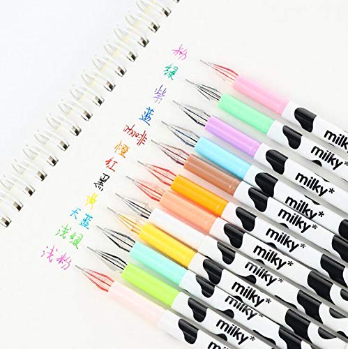 sencoo set de 12 bolígrafos roller gel multicolor miniatura 4