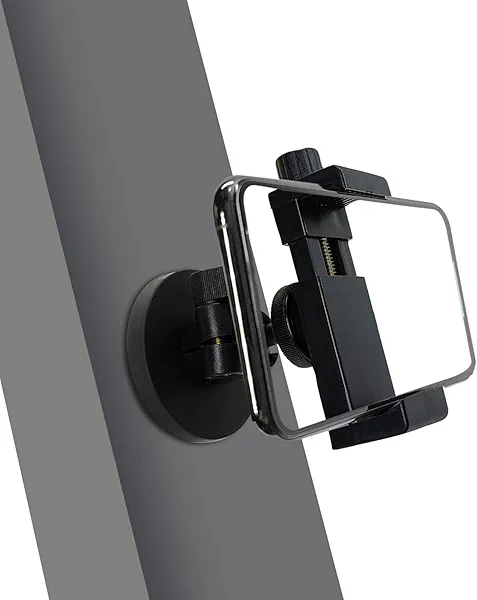 LAGIPA Magnetic Phone Holder for Gym Golf Cart Motorcycle, 360° Rotatable Heavy Duty Magnet Phone Holder Mount to Any Ferrous Metal Surface, Fits All Phones