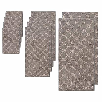Joop! Handtuch Set, 10-TLG - Cornflower, 2X Duschtuch, 4X Handtuch, 4X Gästetuch Braun Set – Bild 3