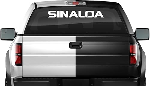 Sinaloa MX - Calcomanía para parabrisas de México con gráfico gráfico de vinilo para ventana trasera para automóvil, camión, SUV, fuente, tapas de