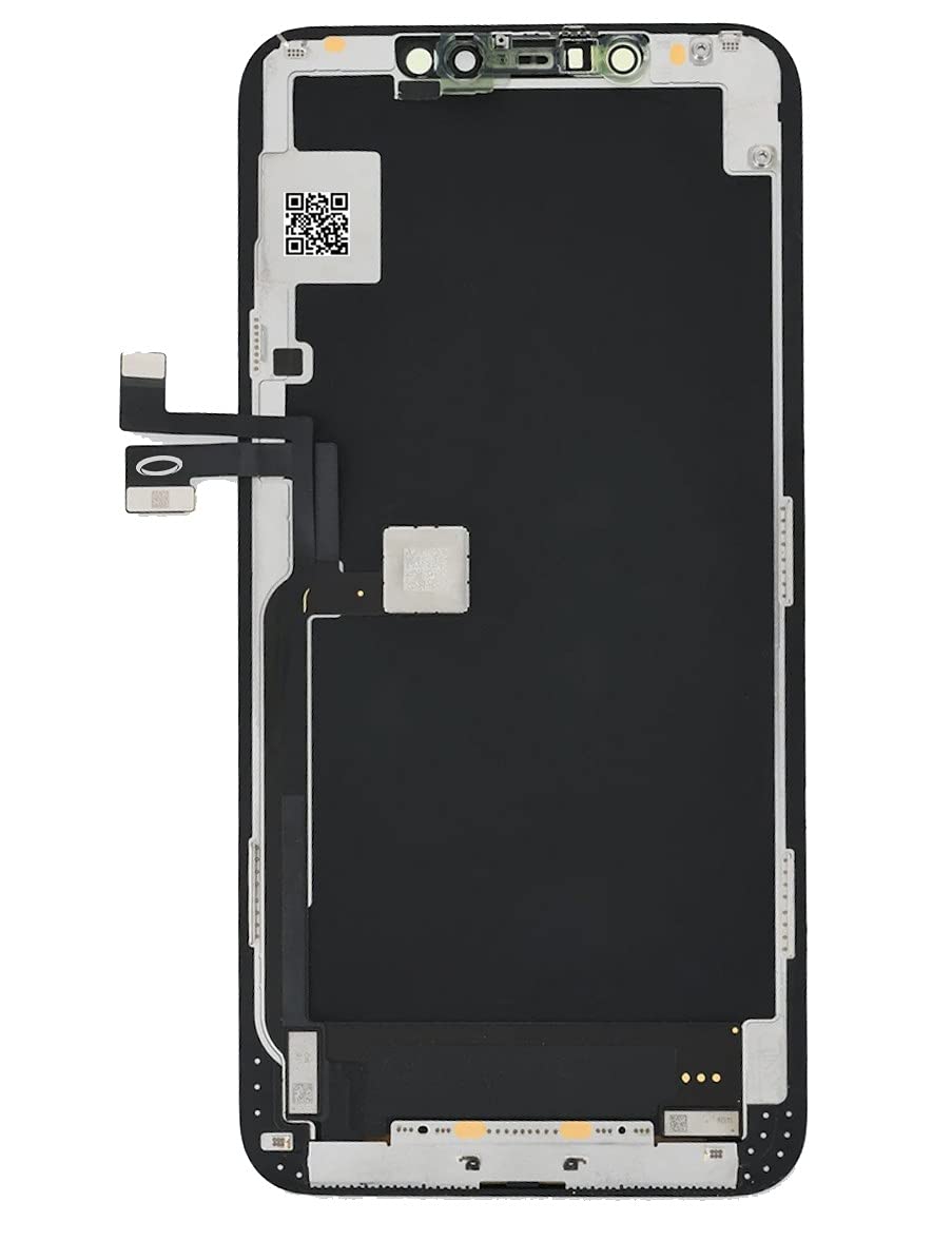 Kit di Riparazione per iPhone 11 PRO - Vetro Schermo OLED Nero - Ricambio Completo Display con Attrezzi, Adesivo Impermeabile e Pellicola Protettiva