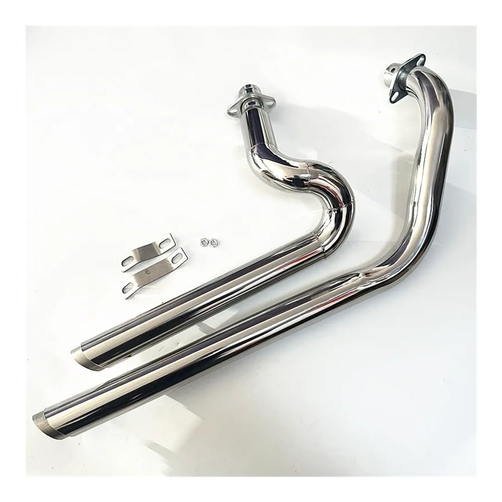 Motorrad Auspuff Mittelrohr Motorrad-Auspuffrohr Mit Abnehmbarem Schalldämpfer Für Steed Shadow VT400 VT600 VLX400 VLX600 VT600C VT400C VLX600